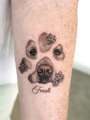 Dog Memorial Tattoos