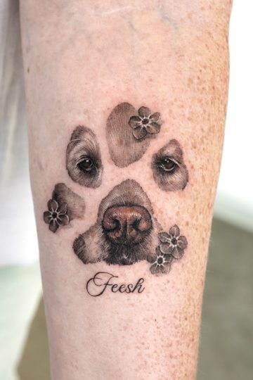 Dog Memorial Tattoos