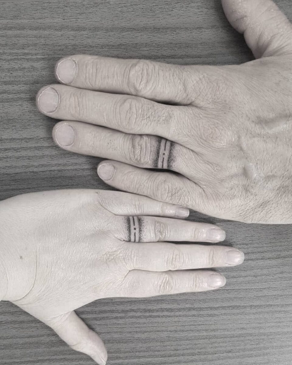 25 Wedding Ring Tattoo Ideas for Couples Who Want Unique Bands