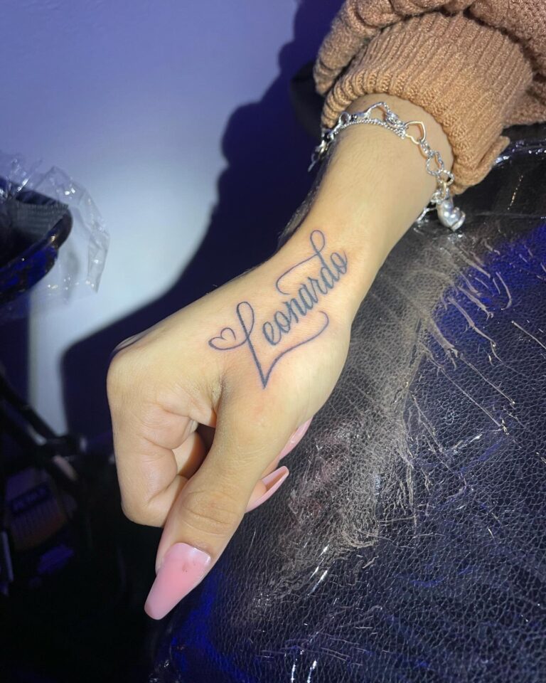 Name Tattoos on Hand