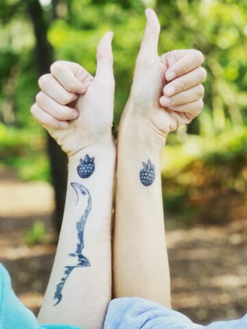 Matching mom and son tattoo ideas