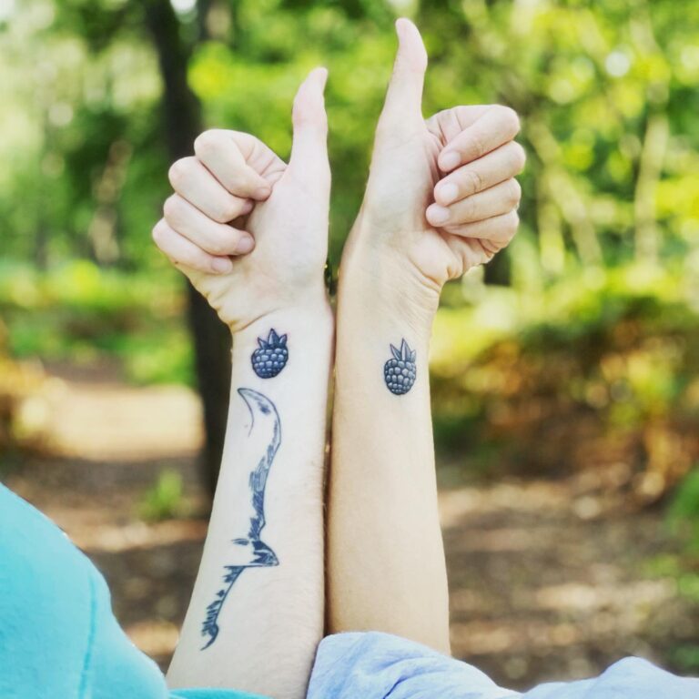 Matching mom and son tattoo ideas