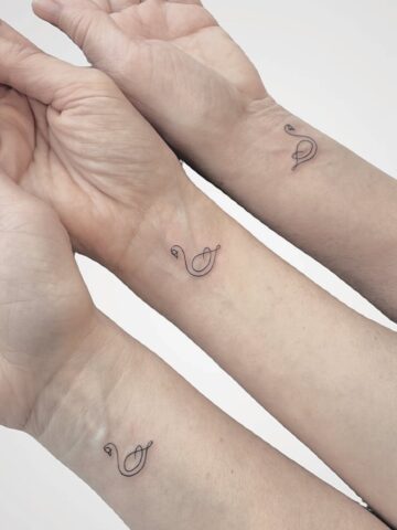 matching sister tattoos