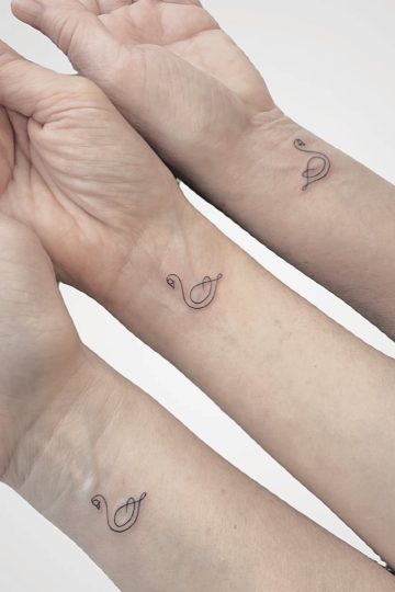 matching sister tattoos