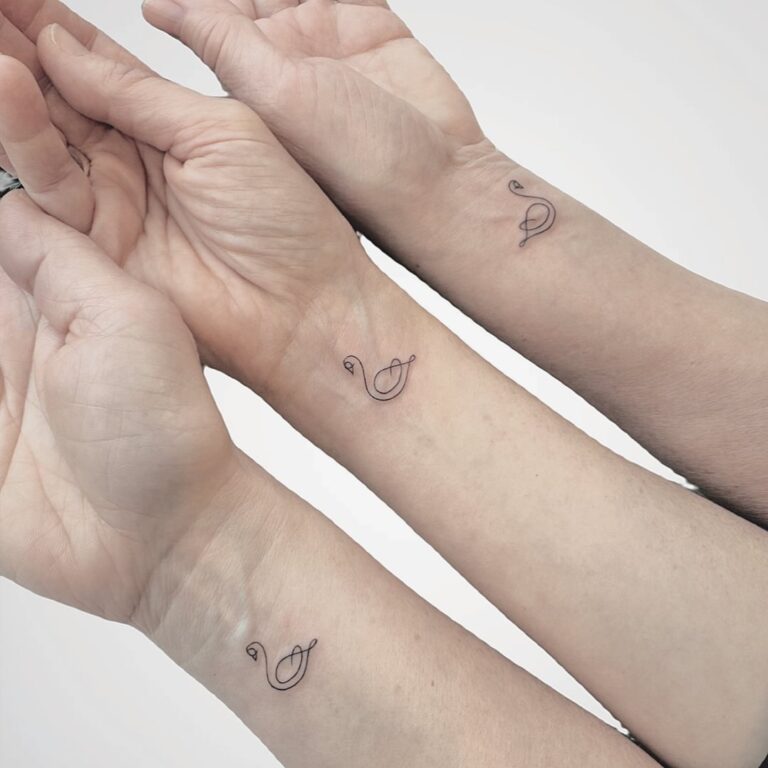 matching sister tattoos