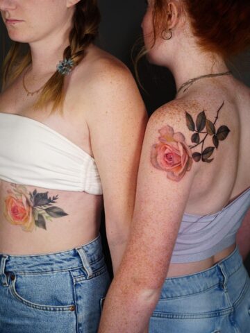 sister tattoos for 2