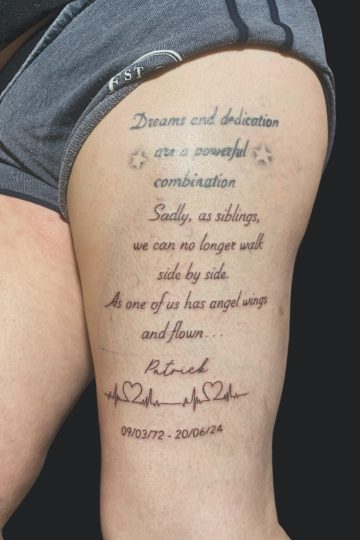 Memorial Quote Tattoos
