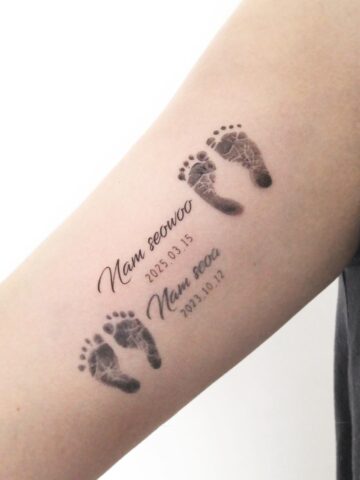 Baby Footprint Tattoo Ideas