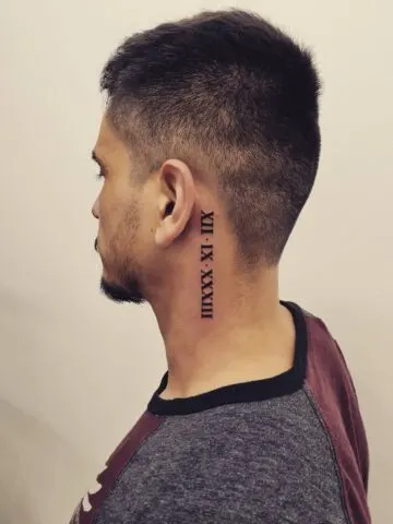 Roman Numeral Tattoo Ideas for Men