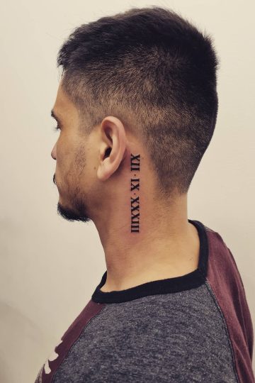 Roman Numeral Tattoo Ideas for Men