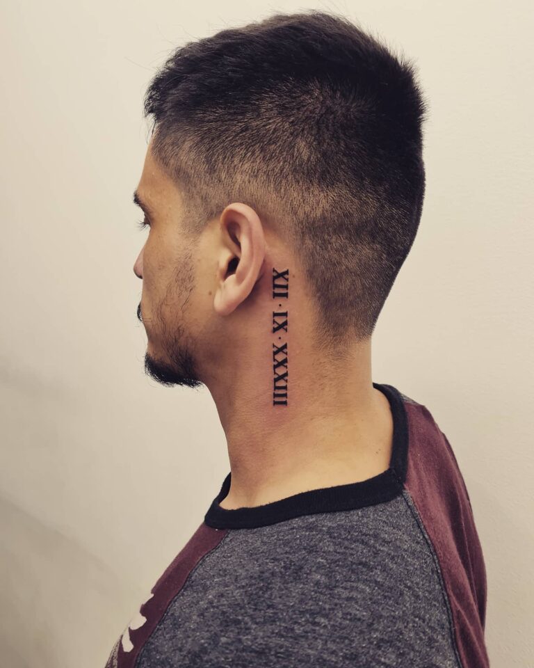 Roman Numeral Tattoo Ideas for Men