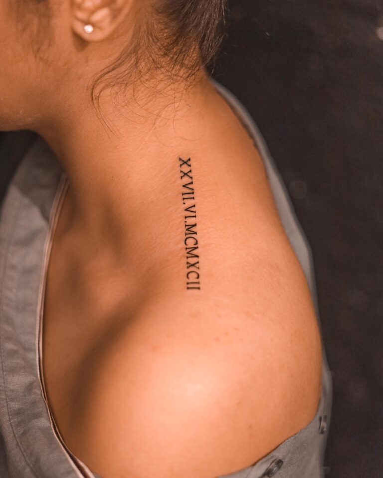 Roman Numeral Date Tattoos