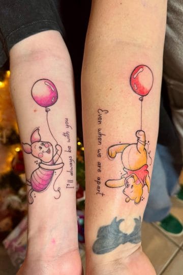mother and daughter disney tattoos