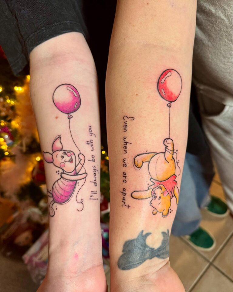 mother and daughter disney tattoos