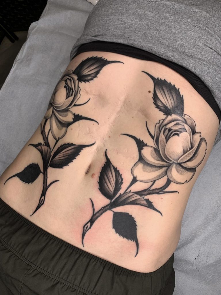 22 stomach tattoos women